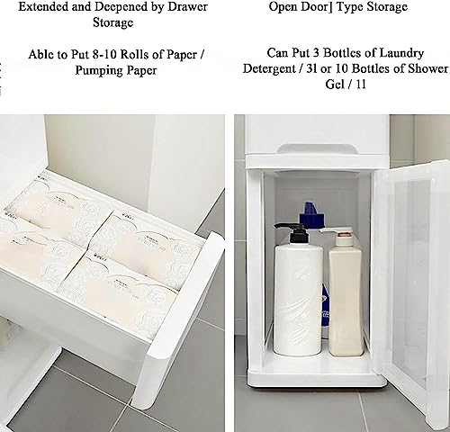 Chariot de rangement étroit à tiroirs multicouches pour optimiser l'espace