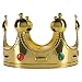 Fun Central AZ985, 1 Pc Gold King and Queen Crown, Royal Crown, Princess Crown, Gold King Crown Costume, Crown Women, Crown Men, Toy Crown