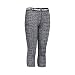 Under Armour Girls' HeatGear Armour Printed Capri, Black/Black, Youth Large