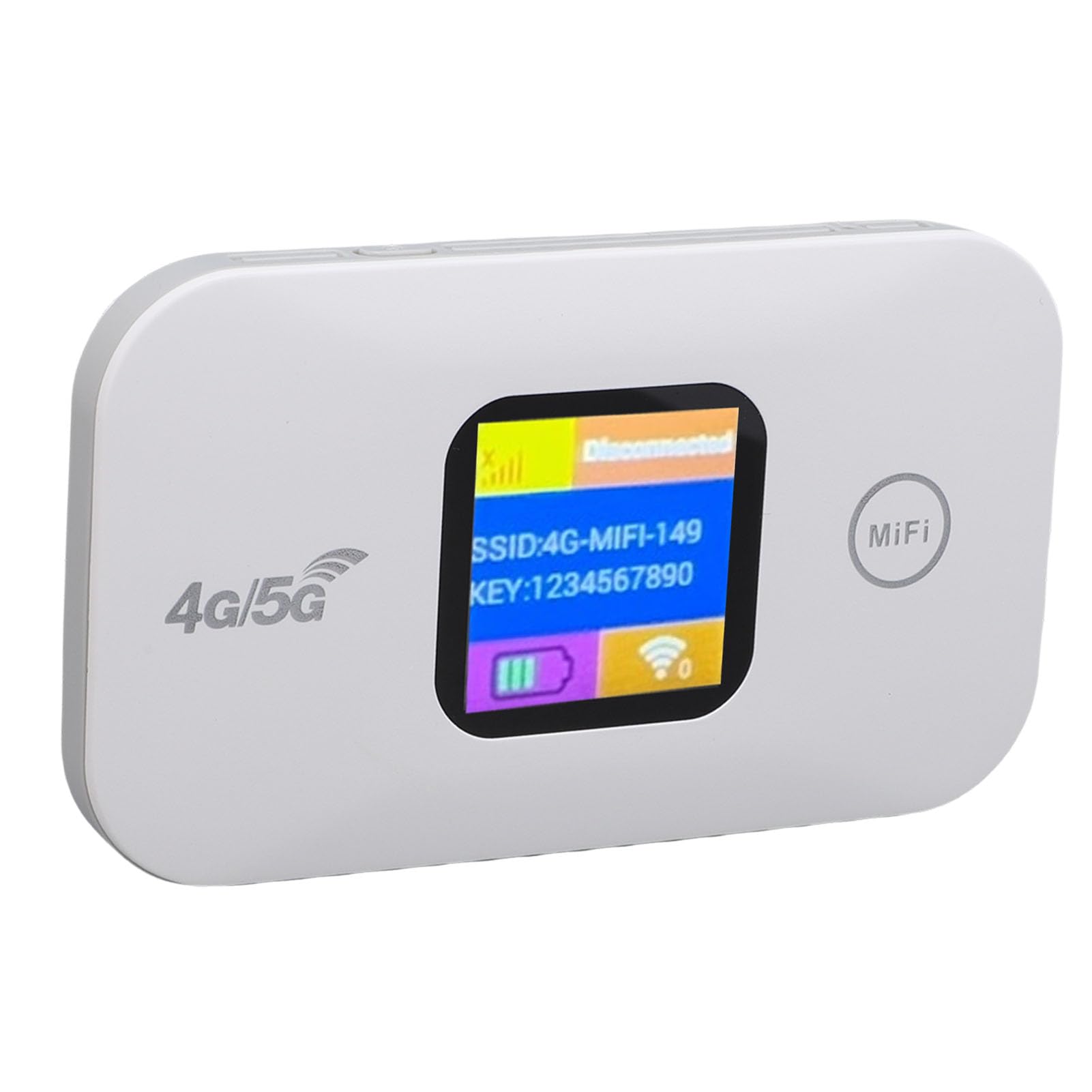 4G 5G Hotspot Mobile WiFi Portatile con Batteria da 2100 MAh e Display a LED Fino a 300 Mbps per Home Office da Viaggio in Campeggio