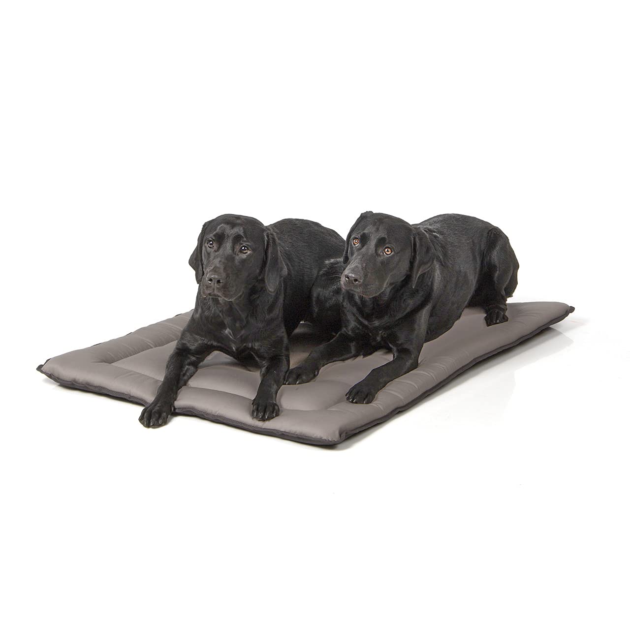 Wallace & Jones | Wendedecke pflegeleicht waschbar bis 95°C - gepolsterte Indoor/Outdoor Liegedecke für Hunde | XL - 110 x 80 cm - Hellgrau/Dunkelgrau