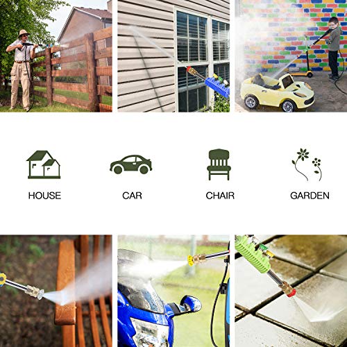 Suyncll 3800 PSI 2.8GPM Electric Pressure Washer Electric Power Washer with Soap Bottle (Blue)