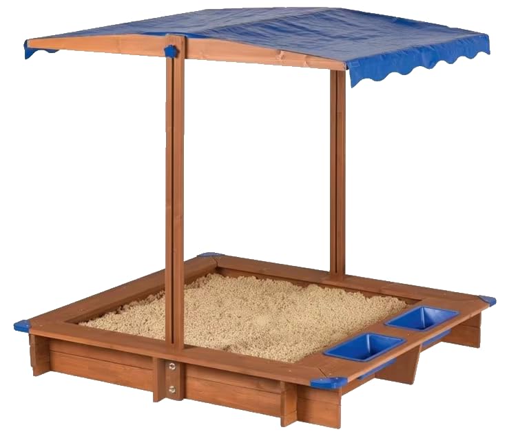 Playtive Playland Junior - Caja de arena con techo (118 x 118 x 118 cm, heladería o lavabo)