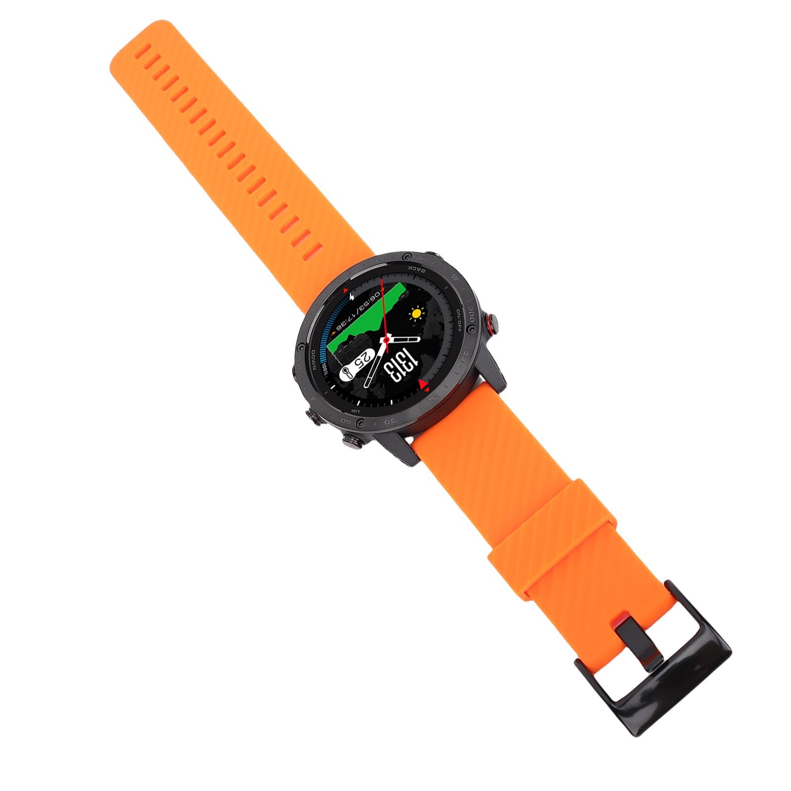 Smartwatch da Uomo, Cassa Rotonda in Lega Ti da 1,3 Pollici Smartwatch Sportivo Resistente All'acqua 50M con Promemoria Messaggio, per Immersioni Fitness e Corsa