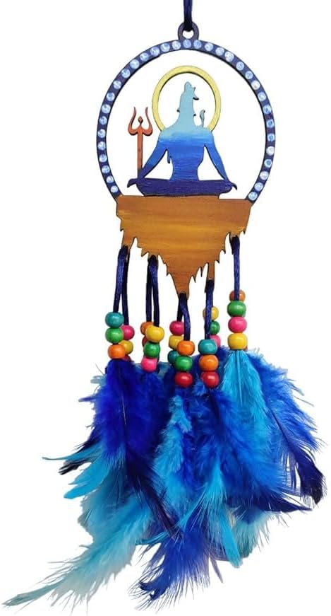 Shiva Dream Catcher for Car and Home,Car Mirror Hanging Accessories, Home & Office Decor, Gifting (Pack of 1)