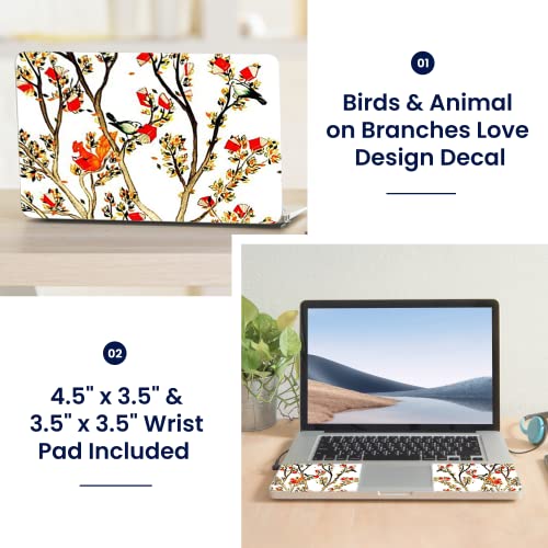 Image of LSS 15 15.6 Inches Laptop Notebook Skin Sticker with 2 Wrist Pads - Reusable Cover Protector Vinyl Sticker Cover Decal, 13 inch - 16 inch HP Apple Asus Acer Samsung - Birds and Animal