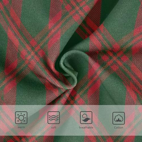 Toddler Girls Underwear 2t Cotton Little Girl Panties Personalized Briefs Undies Kids Dark Green Maroon Red Plaid3