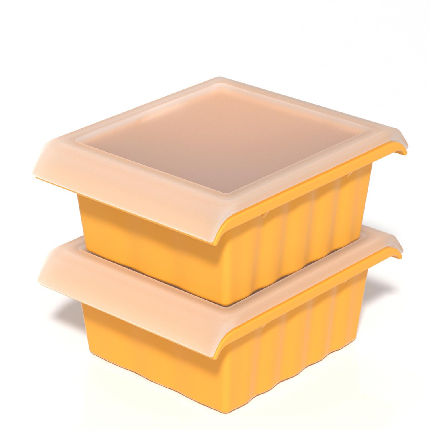 3 Pack Silicone Ice Cube Trays, Easy Release 45 Square Ice Cube Trays for Cocktail Whisky