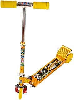 سكوتر من دريم لاند بـ3 عجلات مصنوع الالومنيوم وقابل للطي لون أصفر 232A