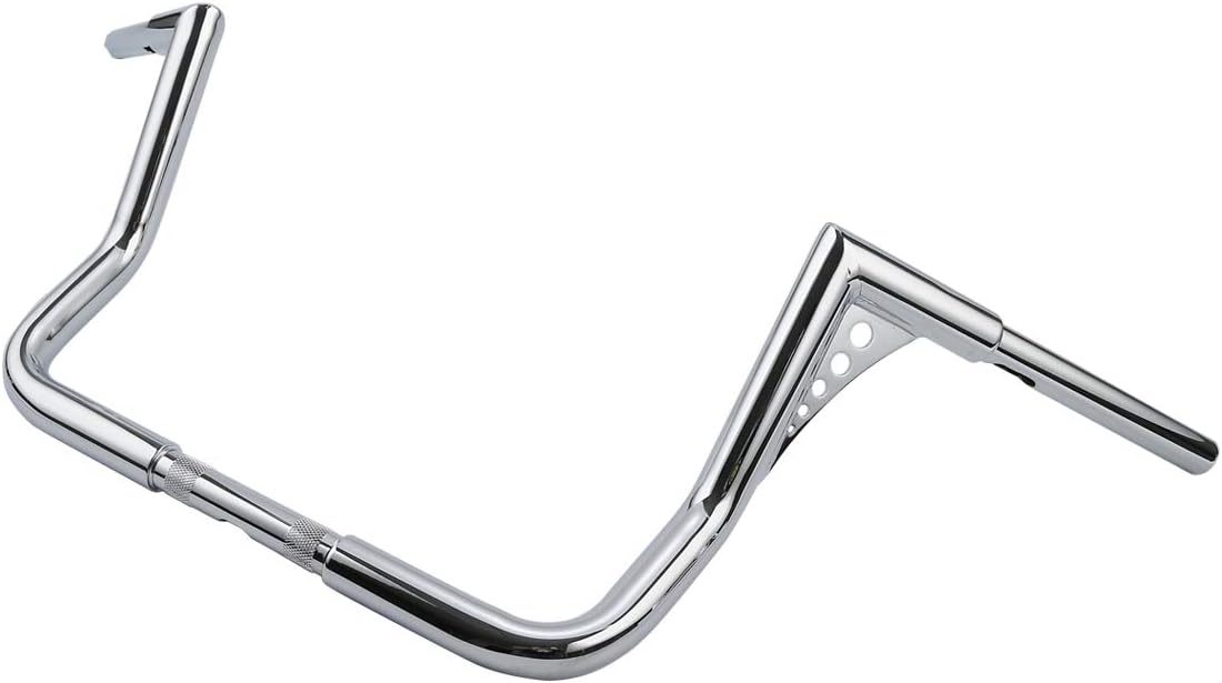 12 in. Rise 1.25 in. Ape Hanger HandleBar Fit for Harley-Davidson Touring models Dressers Baggers FLHT FLHTC 1982+