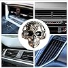 Skull Air Freshener Car – Gothic Aromatherapy Scents | Halloween Skeleton Vent Clip Diffuser | Creepy Car Interior | Spooky Auto Ornament For Suv Truck Rv Haunted Ride Decorative Accessory Frig #4
