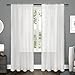 Produktbild Exclusive Home EH8078-05 2-96R Pom Pom Textured Sheer Bordered Pom Pom Applique Rod Pocket Window Curtain Panel Pair, Seafoam, 54 X 96 by Exclusive Home Curtains
