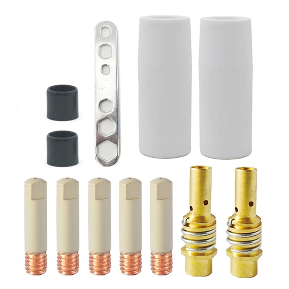 Jnchdghwa As Shown Mb-15Ak 14Ak Ceramic Nozzle Non-Stick Welding Slag For Mig Coating Protection 0.8Mm Contact Tip European Accessories