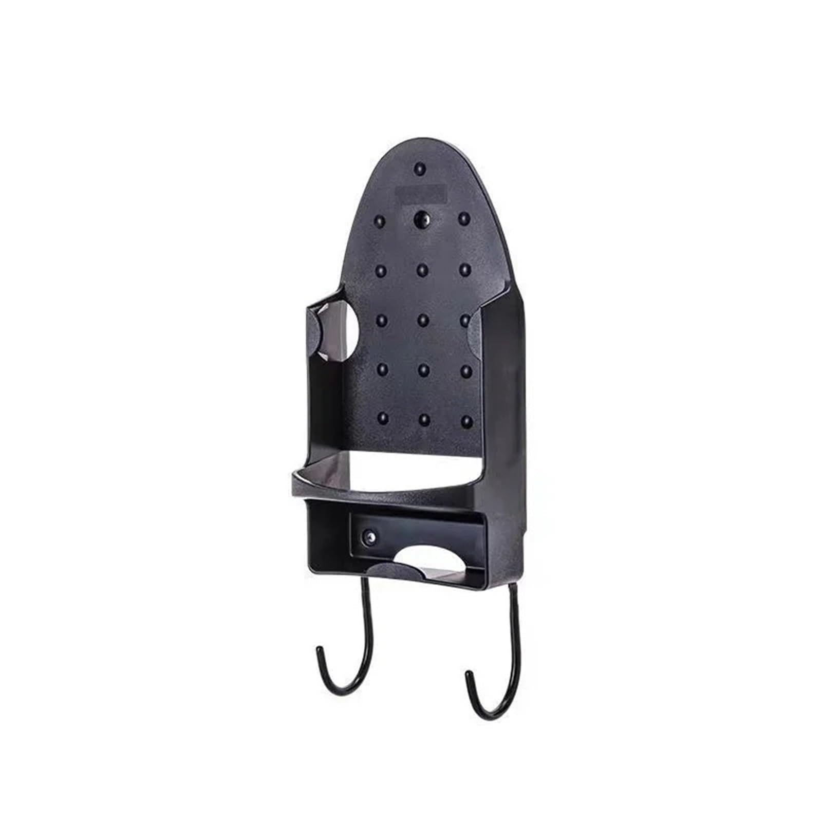 Supporto per ASSE da Stiro Porta Ferro Portatile Appendiabiti for ASSE da Stiro Montato a Parete Armadio for la casa Porta sul Retro Portaoggetti for Bagno Fornitura for la casa(Black)