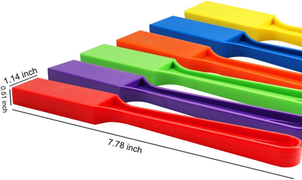Pack of 6 Rainbow Magnetic Wand Set for Kids with Magnet Bar, Use for, Science Experiments, Bingo, Fridge, and Magnetic Concepts, Homeschool Supplies ，Age 6+
