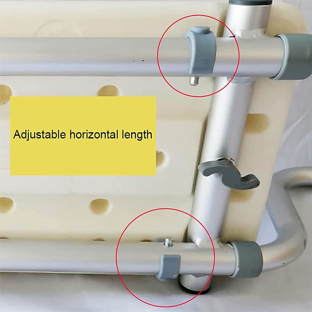 Silla de ducha ligera para bañera, asiento suspendido para ancianos discapacitados, banco de baño extensible y ayuda de seguridad para ducha interior, bandeja de bañera