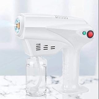 Handheld Sprayer Fogger Machine Nano atomizing Spray Gun Sprayer Fogger Machine Disinfectant Blue Light Disinfection Steam Gun Fogger Sterilization Sprayer Machine Humidify Mist for Home, Car, Office,