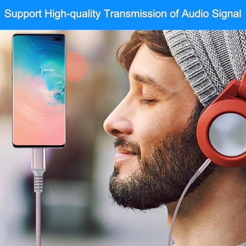 Image of Elebase for iPhone 17 Air USB C Aux Cable 4FT,Type C to 3.5MM Jack Audio Adapter Auxiliary Cord for Car,Gooel Pixel 9 8,Apple iPhon 16 16e 15 Pro Max Plus,iPad 10 10th,Mini 6 7 8,Air 4 5 6 Generation