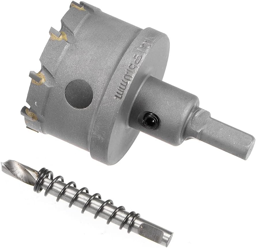 Sourcingmap Carbide Hole Saw Drill Bit, 51mm Hole Cutter for Stainless Steel Alloy Cast Iron Copper Metal Sheet, with Limit Step - Image 5