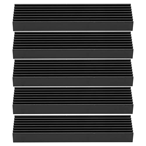 Ong Disipador de Calor para CPU, disipador de Calor de Aluminio antioxidante 5 Piezas práctico para enrutadores para pcbs