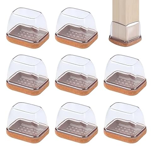 Silikonowa podkładka na krzesło - 8 elementów 3,2x2,2 cm, odporna na zarysowania, redukcja hałasu