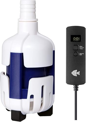 Bomba de retorno nano para sumidero de acuario de agua salada, bomba de agua pequeña, CC 12 V con controlador, 185 GPH (700 LH), 9 vatios, uso en