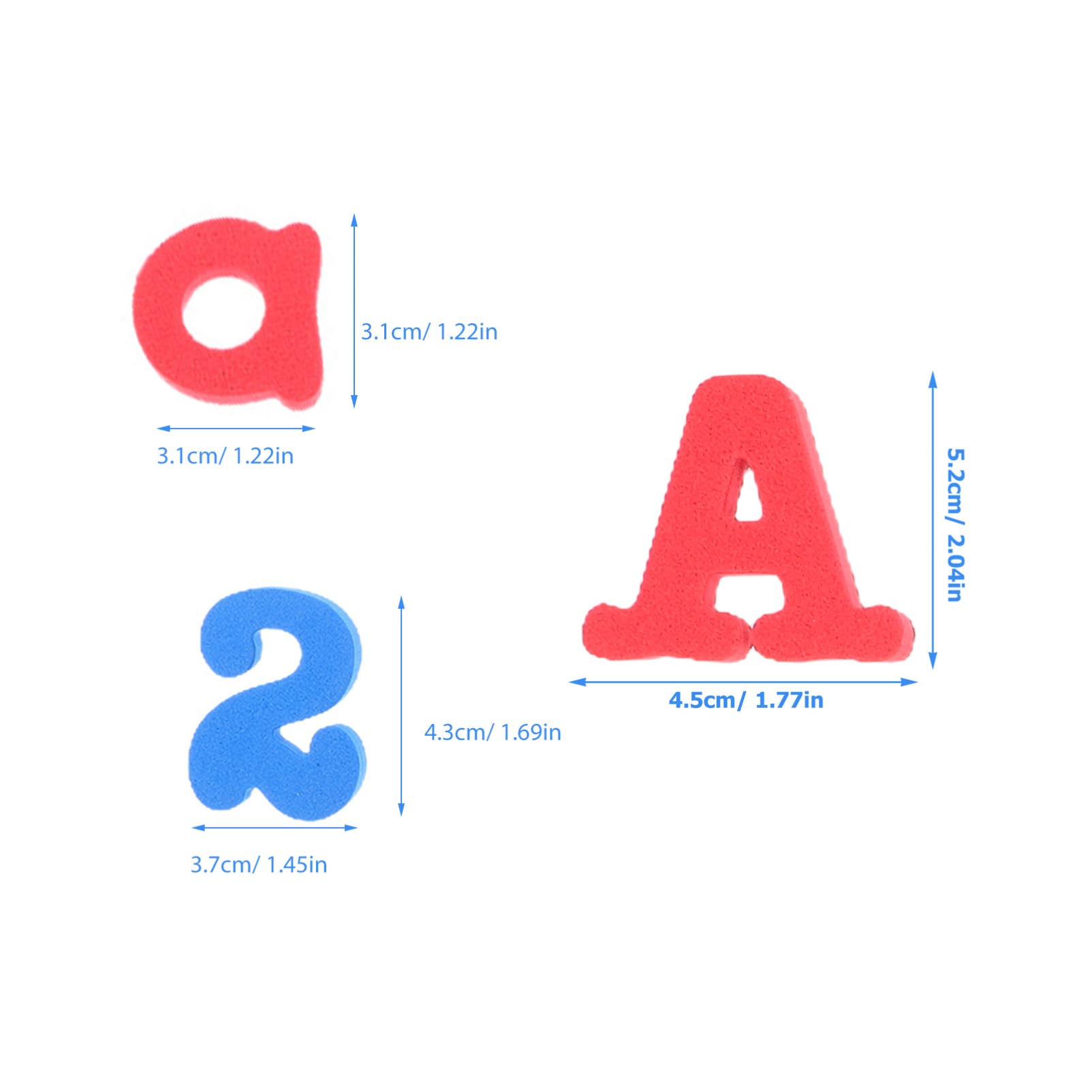 Homoyoyo Lovely Fridge Pcs Eva Letters Numbers Strong Adsorption Decorative Stickers for Kitchen