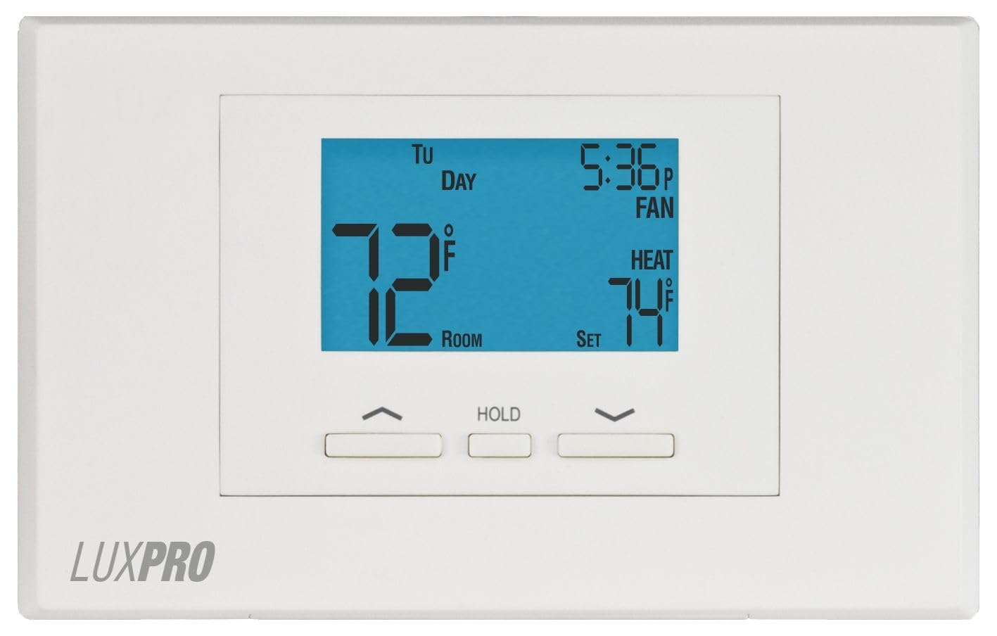 LUX P521U Programmable 5-2 Day Thermostat