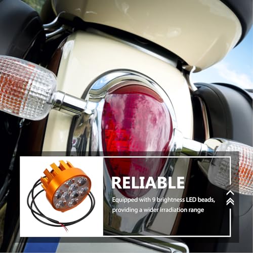 Luces LED para motocicleta en aleación de aluminio resistente para carretera 5