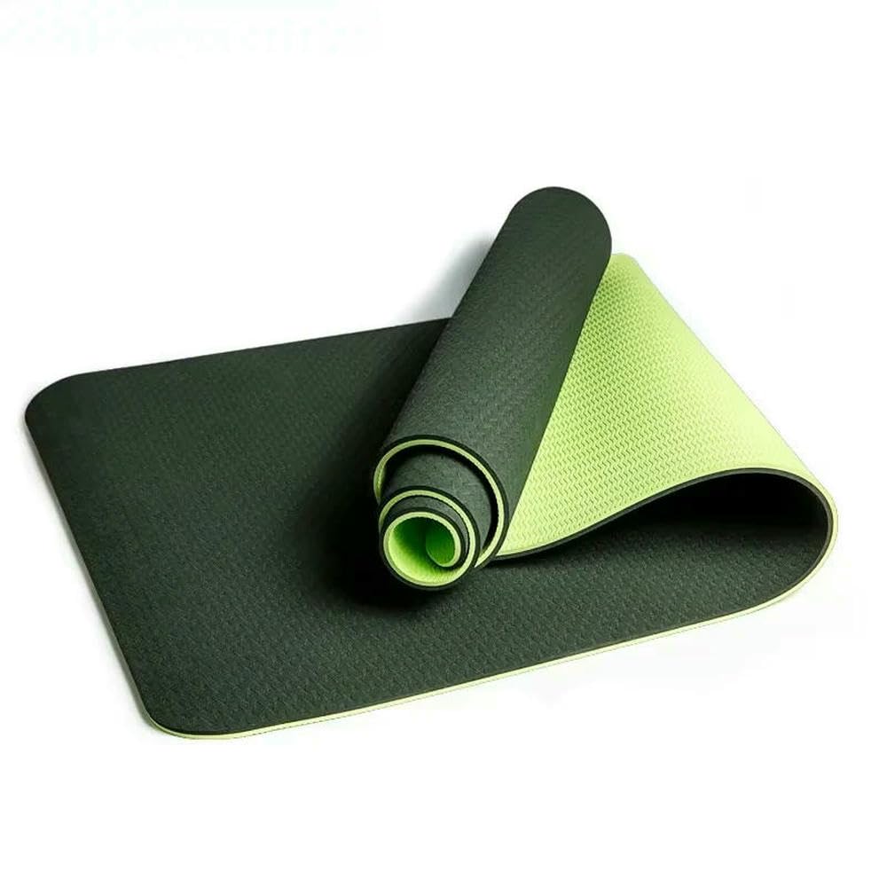 JCVBN - Tappetino antiscivolo in TPE per yoga, fitness, sport, pilates, allenamento, palestra, casa, yoga, 183 x 61 cm, 6 mm