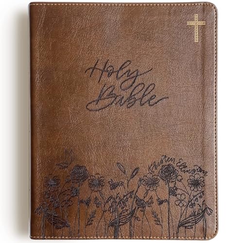 Hand Illustrated & Laser Engraved NIV Journaling Bible, Personalized Gift, Custom Name Engraving Available
