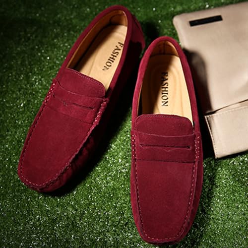 Plus Size Men's Moccasin Penny Loafers, Driving Shoes, Comfortable Non-Slip Slip-On Shoes, Men's Fashion Footwear for All Seasons4
