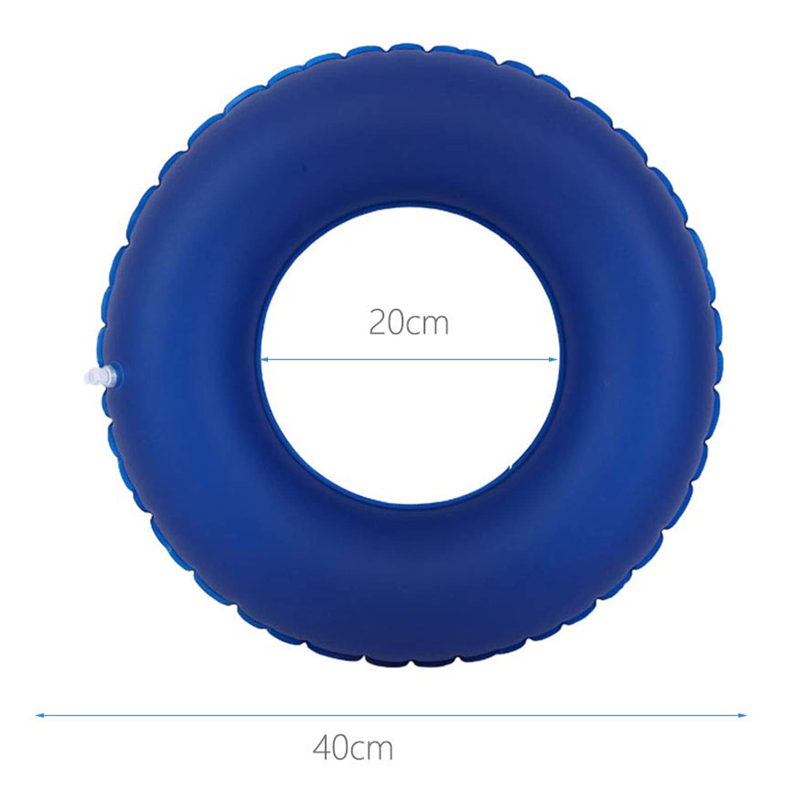 Almohada Inflable Portátil En Forma De Dona para Aliviar El Dolor De Coxis, Almohadilla Antiescaras, Cojín De Aire para Escaras, Hemorroides, Embarazo, con Bomba D,Blue