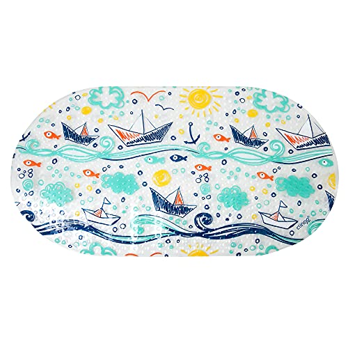 TAPETE INFANTIL PARA BANHO - BARQUINHOS, Clingo, Multicor