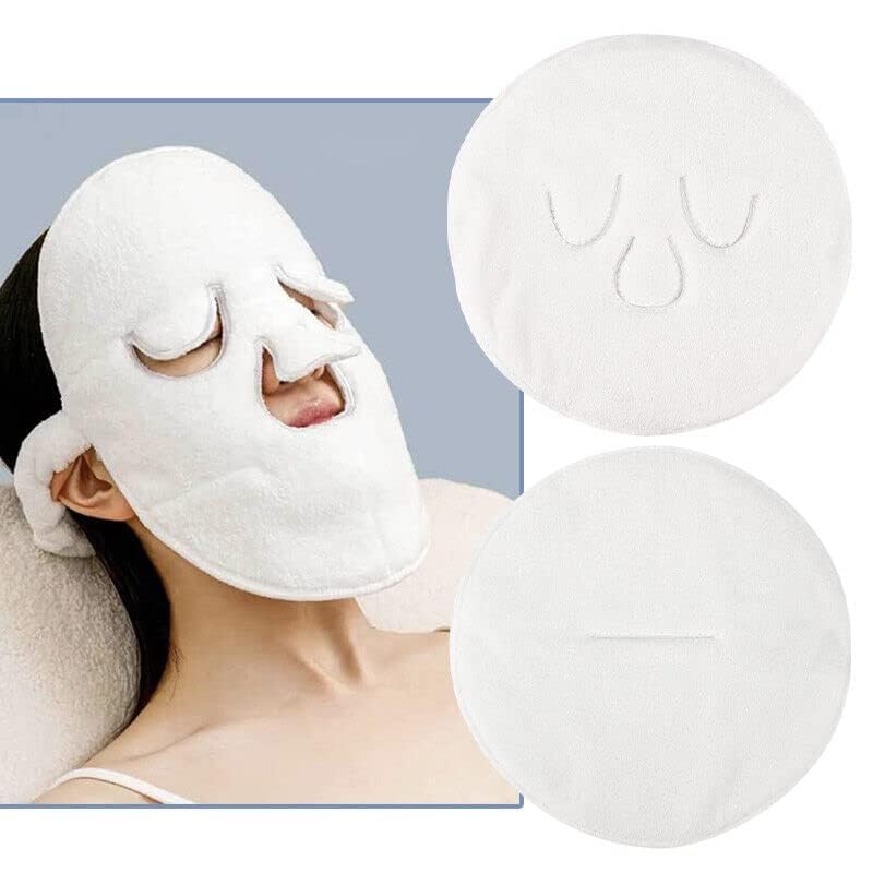 Vinas Mask Face Steaming Face Cold Compress Absorbent Moisturizing Wet Facial Steamer Towel Mask Thickened Coral Fleece Face Towel Weave Soft Fit Facial (Pack Of 1) (MultiColor)