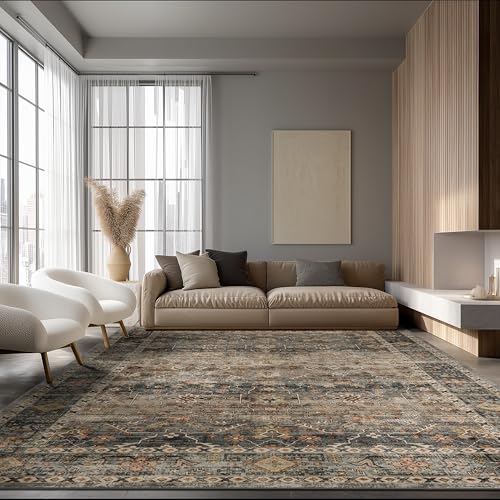 Ruaruarug Area Rug Non Slip Machine Washable Ultra Soft Living