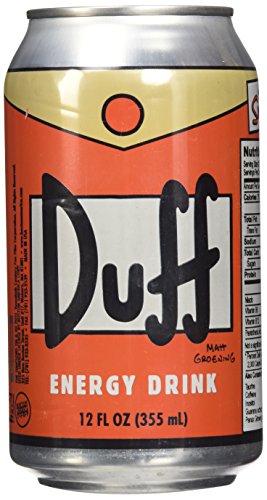 Simpsons Duff Beer Energy Drink