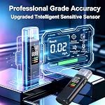 Breathalyzer Alcohol Tester with LCD, Portable Rechargeable, 5 Mouthpieces - Image 2