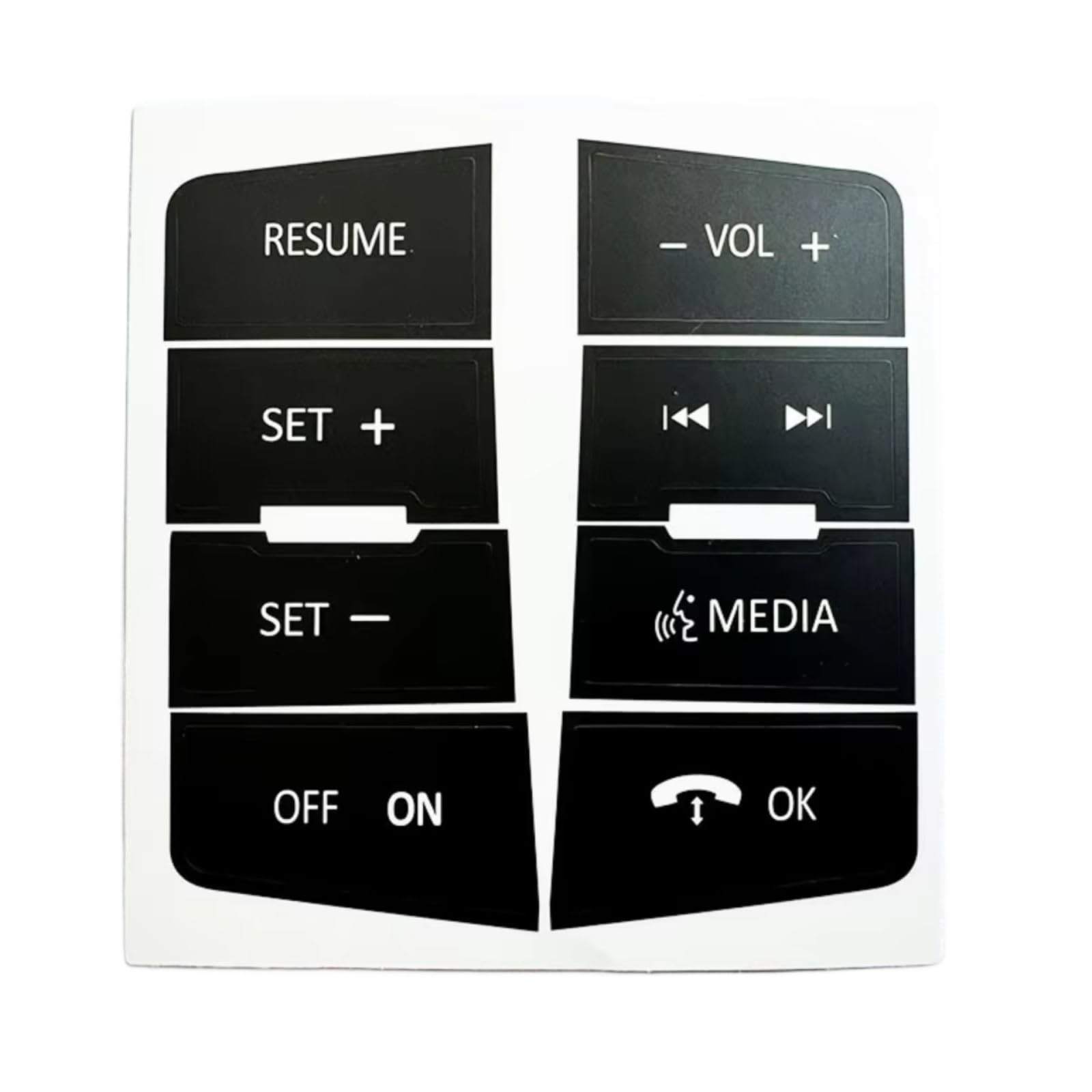 Modification Interior Compatible with for Focus 2008 2009 2010 Car Stickers Stickers Decals of Repair Sticker for Steering Wheel Control Buttons Accessories