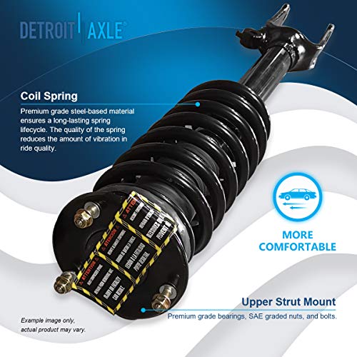 Image of Detroit Axle - 6pc Front Struts Sway bars for Benz GL320 GL350 GL450 ML320 ML350 ML450 ML500 [w /o ADS] Replacement 2 Struts with Coil Spring 2 Sway bar Links 2 Outer Tie Rods