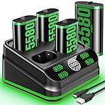 Charger for Xbox One Controller Battery Pack with 4 x 5580mWh Rechargeable Battery Packs for Xbox One/Xbox Series X|S, Xbox One Accessories for Xbox Series X|S