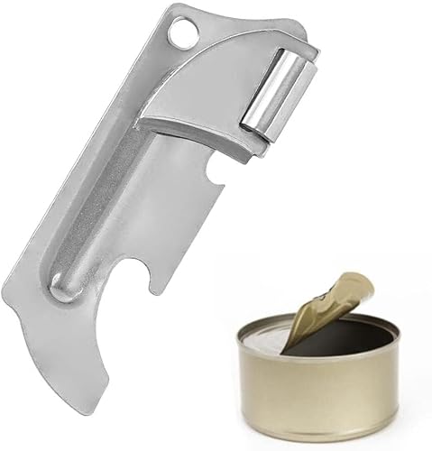 Silver Stainless Steel Military Style Can Openers, Can Opener Keychain,