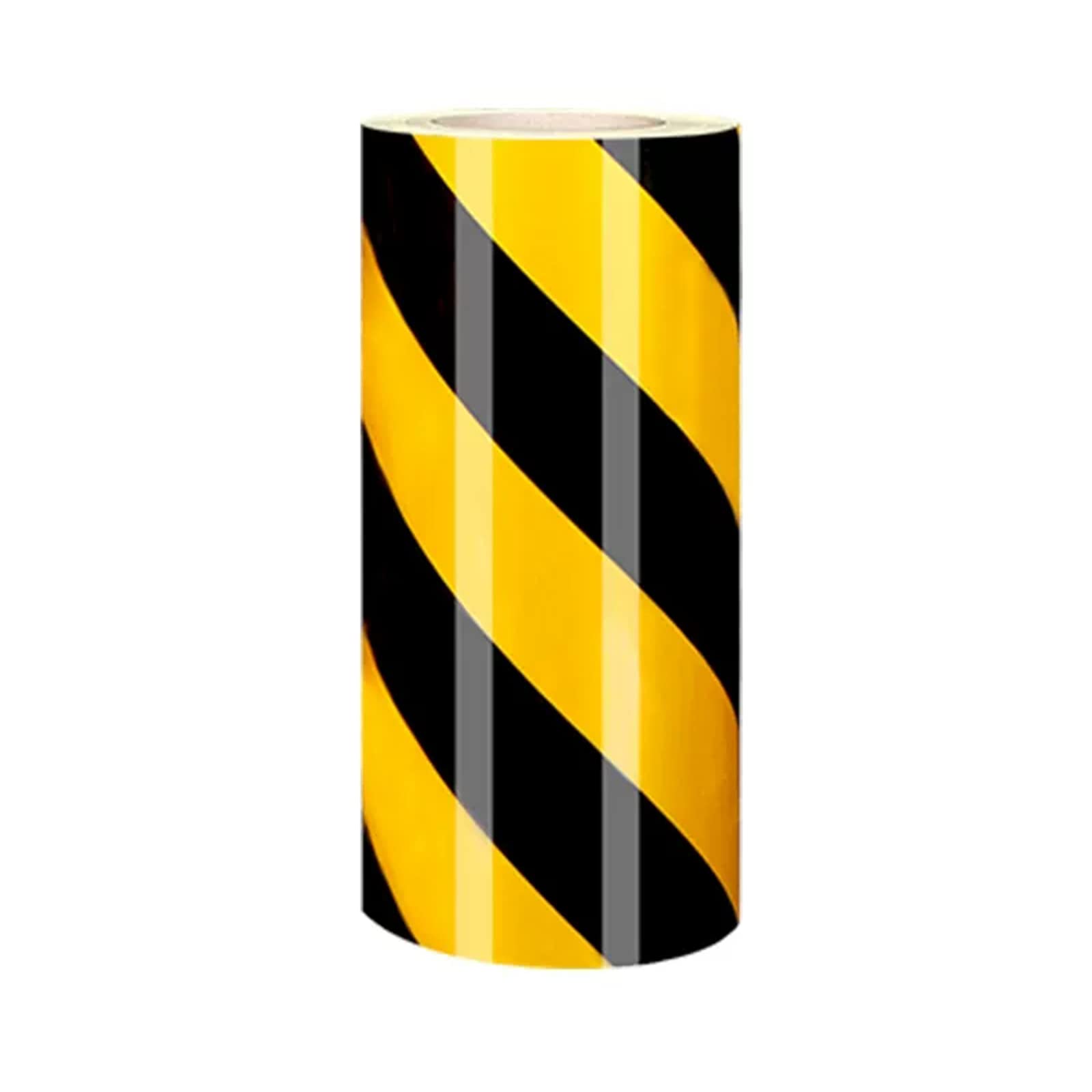 Markierungsband, Bodenmarkierungsband, Hazard Tape,Floor Marking Tape,Waterproof High Visibility Black Yellow Twill,Reflector Tape for Marking Areas,Objects And Vehicles(30cm)