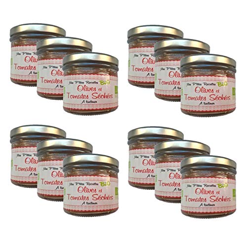 Lot 12x Tartinable BIO olives tomates séchées - Mes P'tites Recettes - pot 100g Cover