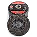 10Pack 4''x 5/8'' Premium High Density Calcined Aluminum Oxide Flap Disc 240 Grit