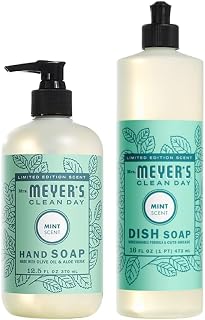 CLEAN DAY Variety, 1 Liquid Hand Soap, 12.5 OZ, 1 Liquid Dish Soap, 16 OZ, 1 CT (Mint)