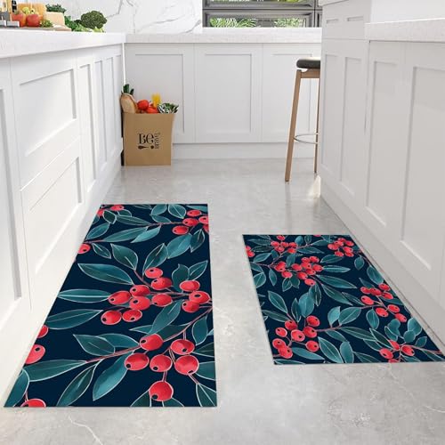 Alfombrilla de cocina de 2 piezas 40x60cm+40x120cm antideslizante 5