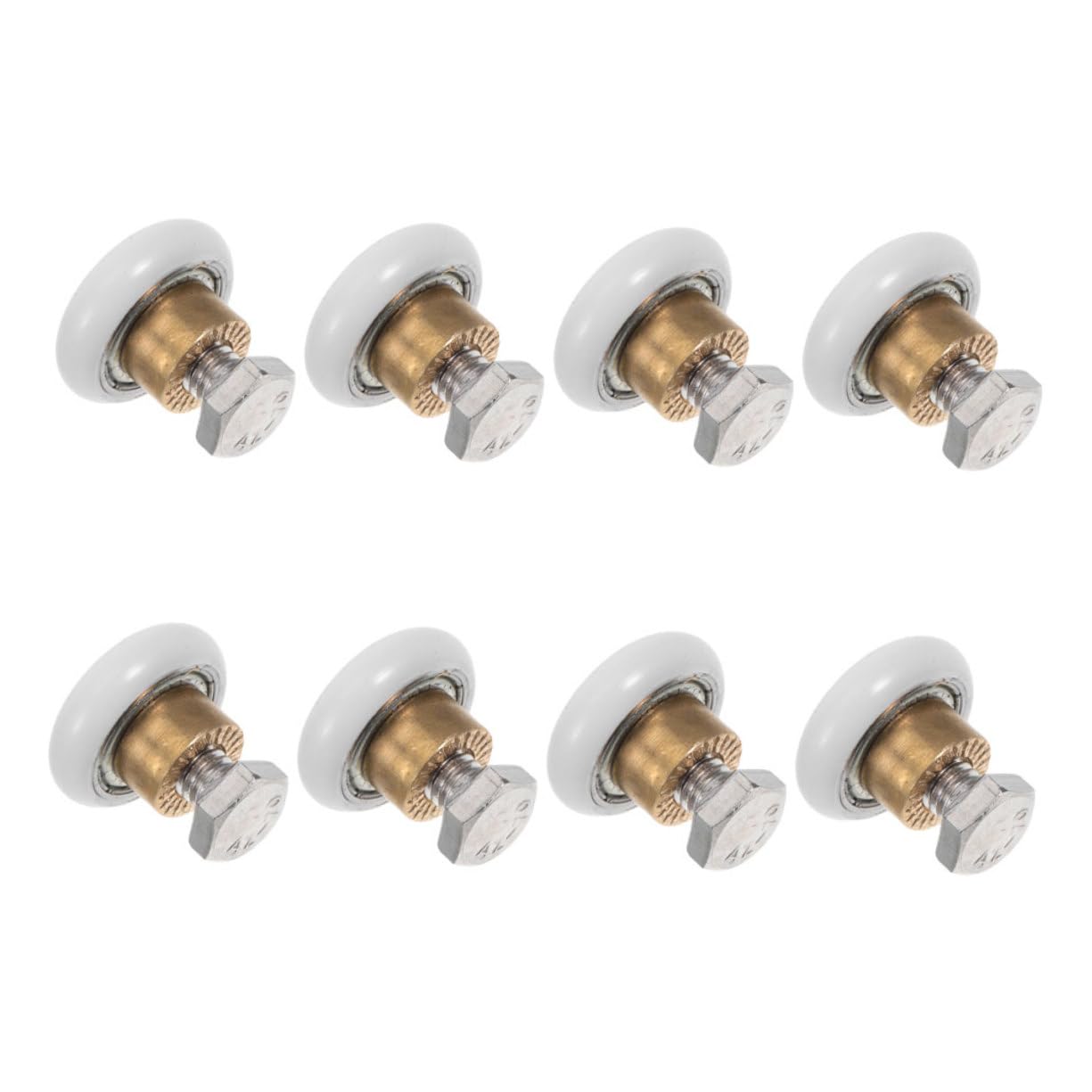 Rodillos para puerta de ducha ideales para evitar atascos gracias a sus 8 piezas y fácil instalación