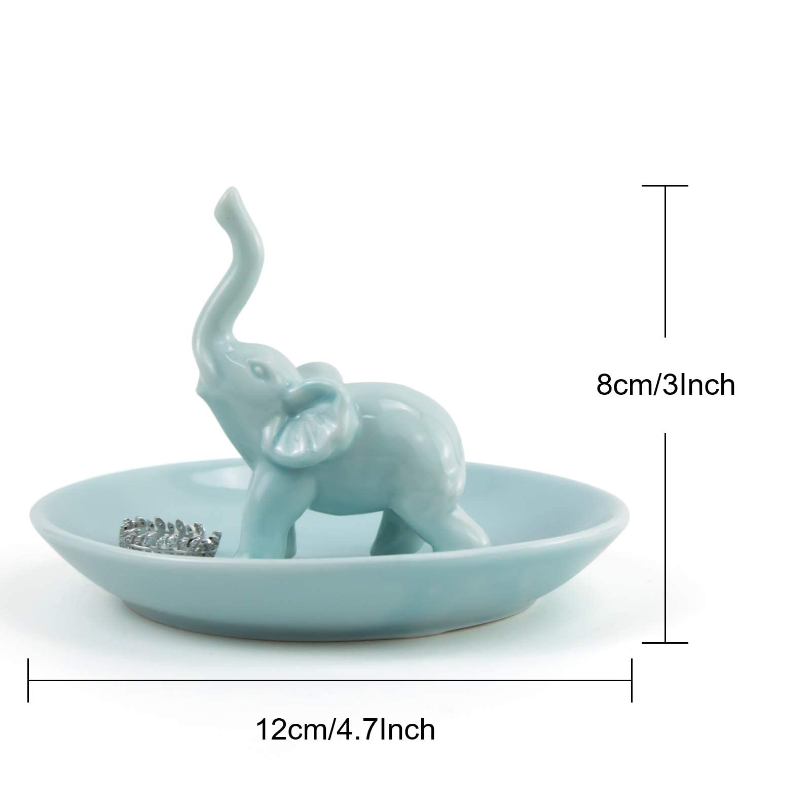 Amzq,Portachiavi a forma di elefante, idea regalo per donne, uomini, ragazzi, ragazze, laureate, non dimenticare quanto forte si sta edificando, regalo per migliore amico, compleanno, Natale