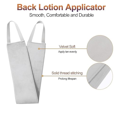 Miniatura 8 de Aplica loción en la espalda fácilmente, aplicador de loción Back Buddy para autoaplicador, funciona con manopla autobronceadora, banda no absorbente